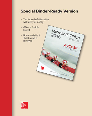 mcgraw/Looseleaf for Microsoft Office Access 2016 Complete In Practice by Nordell test bank 