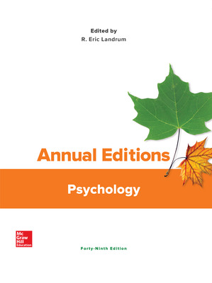 mcgraw/Annual Editions Psychology by Landrum 49e test bank 