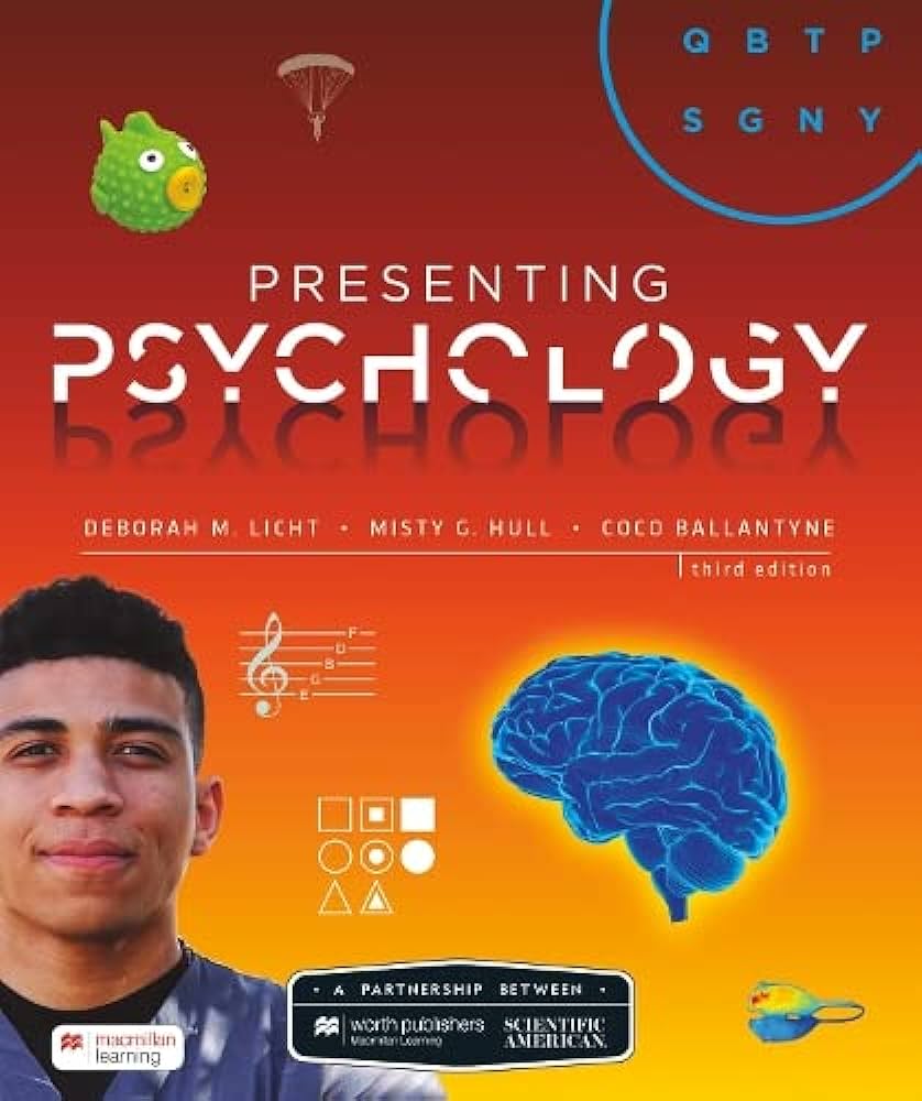 Scientific American Presenting Psychology by Licht 3e Test Bank 