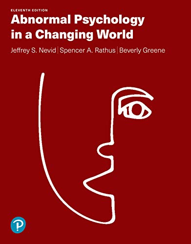 Abnormal Psychology in a Changing World by Nevid 11e Test Bank 